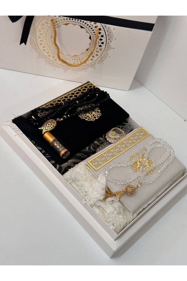 Groom's Box Bridal Box Prayer Rug Set Engagement Box Prayer Rug Set - 4