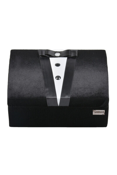 Groom's Chest Engagement Chest Men's Care Set Sabmar Domed Groom's Dowry Chest 2022054ts Black - 4