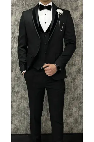 Groom's Suit Large Size Tuxedo - TERZI AYHAN (1)
