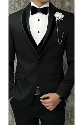 Groom's Suit Large Size Tuxedo - 4