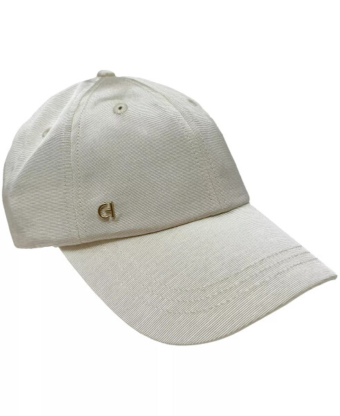 Grosgrain Baseball Cap Ivory - 1