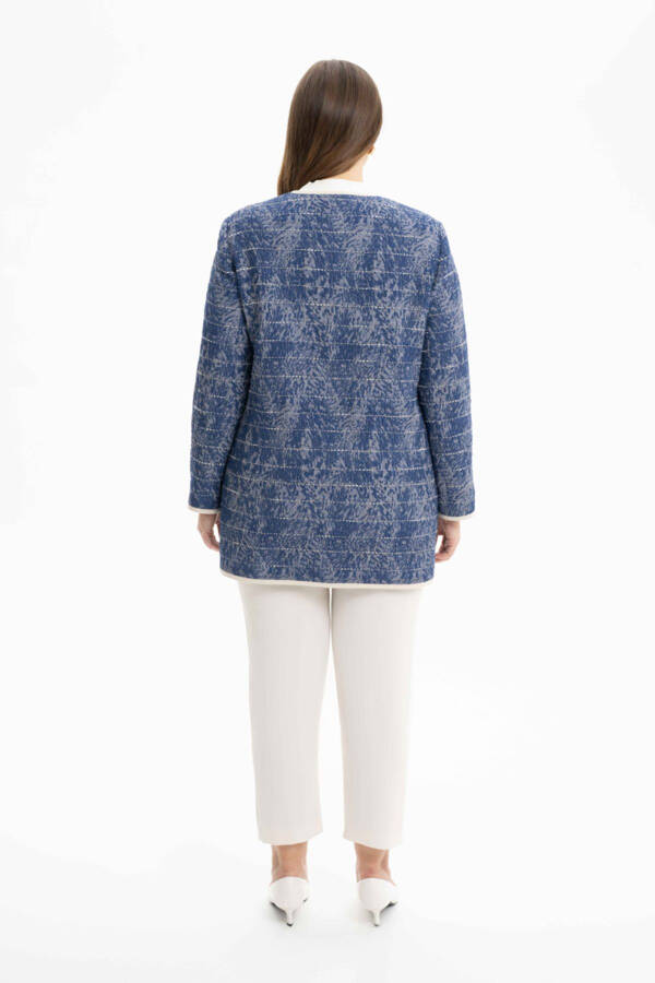 Grosgrain Detailed Textured Fabric Cover - 3