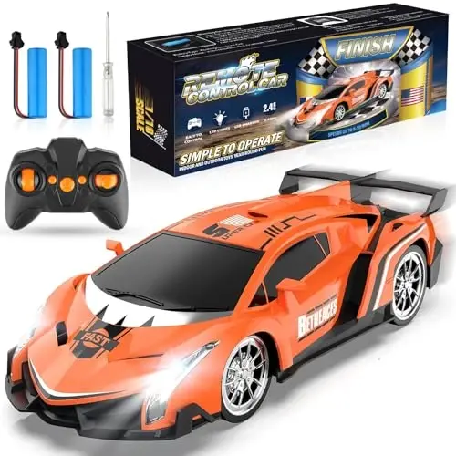 Growsland Remote Control Car RC Cars Xmas Gifts Toys for Kids 1/18 Electric Sport Racing Hobby Rc Crawler Toy Car Boys Girls Adults Included Rechargable Batteries (Orange) 