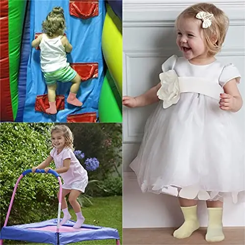 GRPSKCOS Baby Socks Non Slip 12 Pairs Toddler Anti Skid Socks for 0-7 Years Infants Little Kids Boys Girls - 3