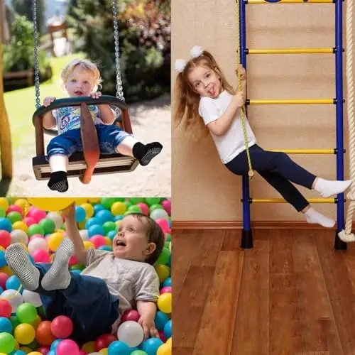 GRPSKCOS Baby Socks Non Slip 12 Pairs Toddler Anti Skid Socks for 0-7 Years Infants Little Kids Boys Girls - 5