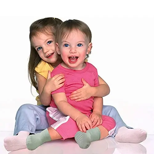 GRPSKCOS Chaqaloq paypoqlari sirpanmaydigan 12 juft Yuruvchi bolalar uchun 0-7 yoshgacha bo'lgan chaqaloqlar uchun kichik bolalar uchun o'g'il bolalar qizlar - 4