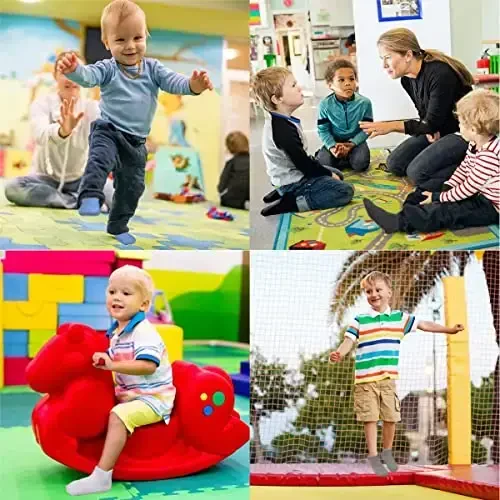 GRPSKCOS Non Slip Toddler Baby Socks - 12 Pairs Anti Skid Ankle Socks for Kids Boys 1-7 Years - 3