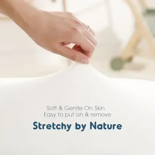 GRSSDER Cho‘ziluvchan Ultra Yumshoq O‘rnatilgan Bassinet choyshab 2 to‘plami, Bassinetlar uchun universal mos Baby Cradle Moses savati Oval to‘rtburchaklar matrasi Xavfsiz va qulay, Qizlar uchun Jersi Bassinet choyshablari, Oq/kulrang - 6