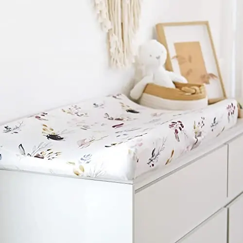 GRSSDER Stretch Ultra Soft Jersey Knit Changing Pad Cover Set 2 Pack,Change Table Pad Covers Fit 32