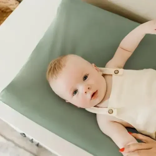 GRSSDER Stretchy Ultra Soft Jersey Knit Changing Pad Cover Set 2 Pack, Change Table Pad Covers Fit 32