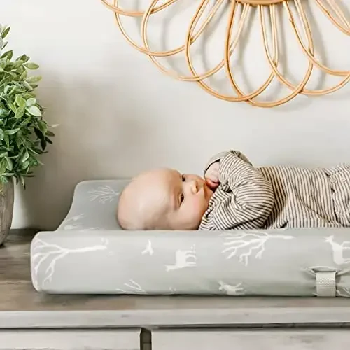 GRSSDER Stretch Ultra Soft Jersey Knit Changing Pad Cover Set 2 Pack, Change Table Pad Covers Fit 32