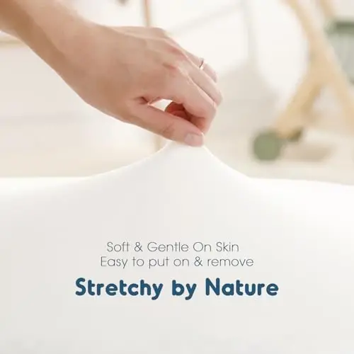 GRSSDER Stretchy Ultra Soft Fitted Bassinet Sheet 2 Pack, Universal Fit for Bassinets Baby Cradle Moses Basket Oval Rectangle Mattress Safe and Snug, Jersey Bassinet Sheets for Girls, White/Gray - 6