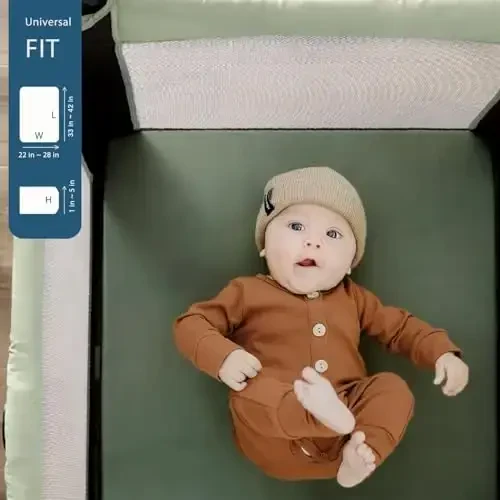 GRSSDER Pack n Play Sheets Fitted 2 Pack, Stretchy Ultra Soft Jersey Knit Pack and Play Sheets, Universal Fitted Portable/Mini Crib Mattresses Snug and Safe, Neutral Pattern of Cars Print - 5