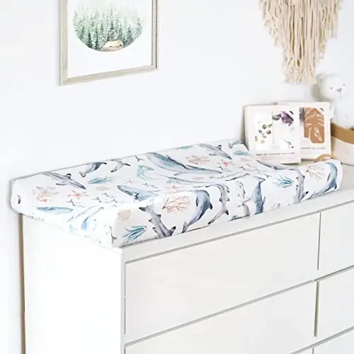 GRSSDER Stretch Ultra Soft Jersey Knit Changing Pad Cover Set 2 Pack,Change Table Pad Covers Fit 32