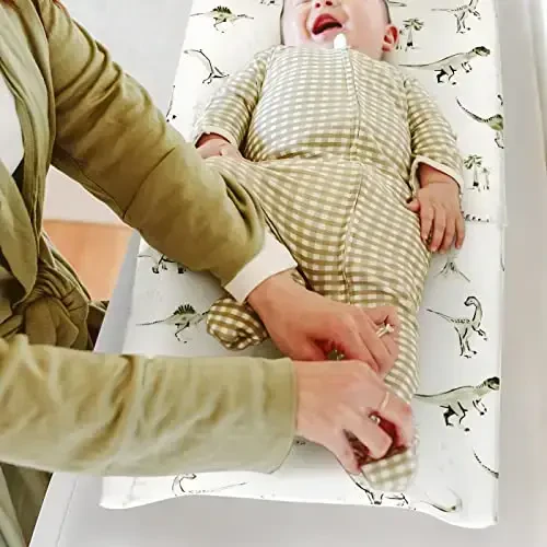 GRSSDER Stretch Ultra Soft Jersey Knit Changing Pad Cover Set 2 Pack, Change Table Pad Covers Fit 32