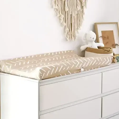 GRSSDER Stretch Ultra Soft Jersey Trikotaj O'zgartirish uchun Pad Cover Set 2 Pack, O'zgartirish Jadvali Pad Coverlari 32