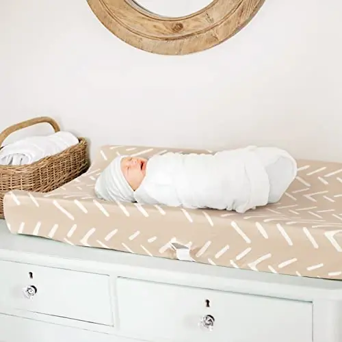 GRSSDER Stretch Ultra Soft Jersey Trikotaj O'zgartirish uchun Pad Cover Set 2 Pack, O'zgartirish Jadvali Pad Coverlari 32