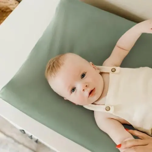 GRSSDER Stretchy Ultra Soft Jersey Knit Changing Pad Cover Set 2 Pack, Change Table Pad Covers Fit 32