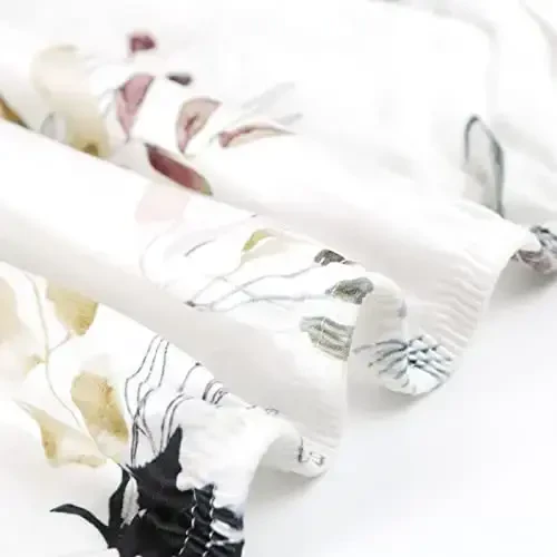 GRSSDER Stretchy Ultra Soft Jersey Knit Fitted Crib Sheets Set 2 Pack，Fits All Standard Crib Mattress Pads Safe and Snug, Pretty Purple Flora Botanical for Baby Girls - 6