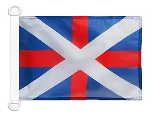 Gruziya Harbiy-dengiz bayrog'i dengiz bayrog'i 18'' x 12'' - Gruzin urush bayroqlari 30 x 45 sm. - Qayiq uchun banner 12x18 dyuym - AZ FLAG - AZ FLAG