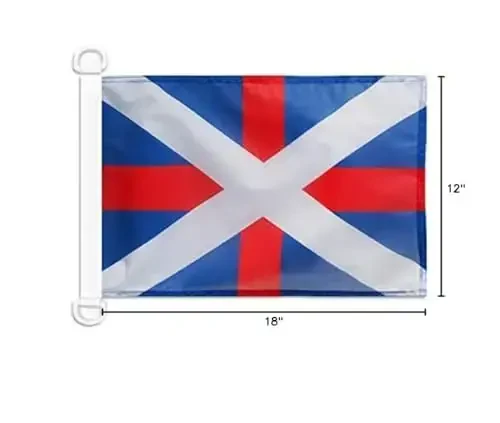 Gruziya Harbiy-dengiz bayrog'i dengiz bayrog'i 18'' x 12'' - Gruzin urush bayroqlari 30 x 45 sm. - Qayiq uchun banner 12x18 dyuym - AZ FLAG - 5