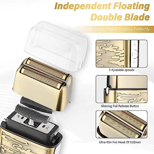 GSKY Erkaklar uchun Professional Soch Kesish Mashinasi, Soqol Qirqish To'plamlari va To'plamlari, Simsiz Erkaklar Soch Kesish Mashinasi, Elektr Tıraş Mashinasi, LED Displeyli Soch Kesish Mashinasi, Sartarosh uchun - 5