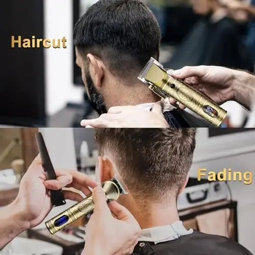 GSKY Hair Clippers for Men Professional, Cordless Clippers for Hair Cutting, Mens Hair Clippers and Trimmer Kit for Barber with LED Display - 6