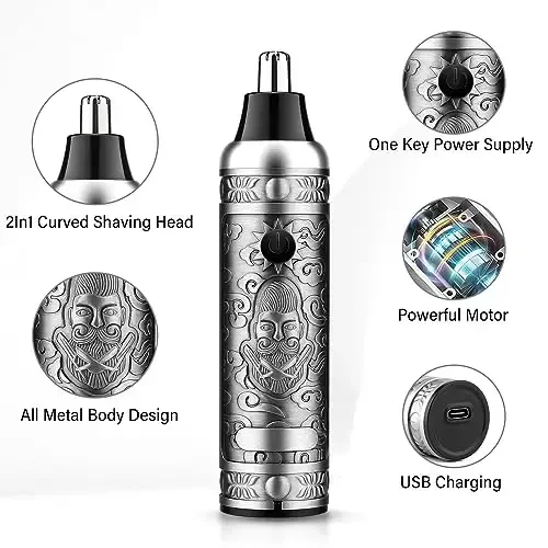 GSKY Professional Hair Clippers, Men's Beard Trimmer & Grooming Kit with Electric Razor, Clippers & Trimmers Set, Hair Cutting Machines - 4