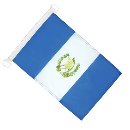 Guatemala NAUTICAL Flag 18'' x 12'' - Guatemalan flags 30 x 45 cm. - Banner 12x18 in for boat - AZ FLAG - AZ FLAG (1)