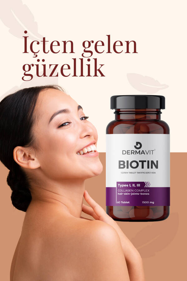 Güçlü Saç Ve Tırnaklar Için Biotin 1500 Mg 60 Tablet - 8