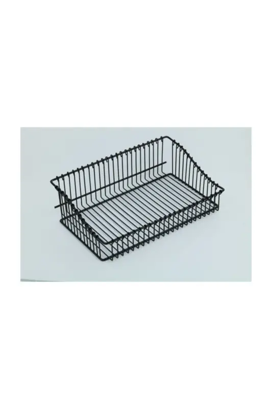 Güçlü Yapıştırma 8 Li Askı Rayı (55 CM) 20x30 Ferforje Sepet - h32+sr30 - 7