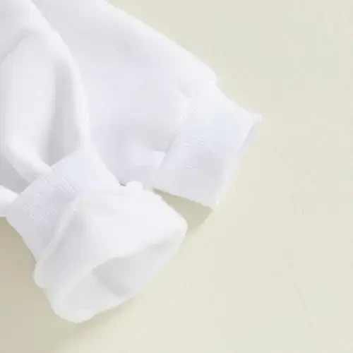 Gueuusu Yangi tug'ilgan issiq svitşot Romper Chaqaloq o'g'il qiz qattiq ekipaj bo'yinli uzun qisma junli sviter Bodysuit qalin qishki kiyimlar - 5