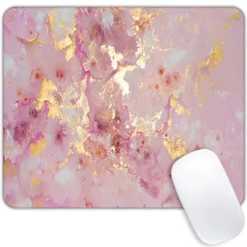 Rose Gold Marble Mouse pad Customized Mousepad Non-Slip Rubber Base Mouse Pads for Computers Laptop Office Desk Accessories Mouse pad - 1