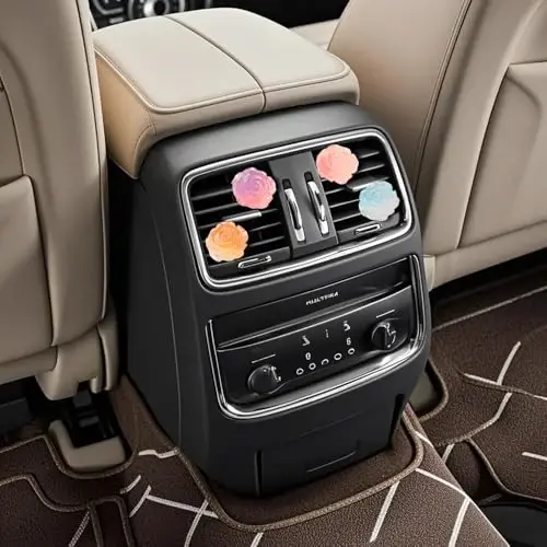 Rose Flower Air Vent Clip Accessories Air Conditioning Outlet Clip Car Air Freshener Dashboard Accessories Charm Car Inter Decor - 5