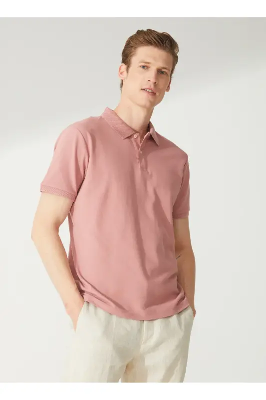 Gül Kurusu Erkek Polo T-shirt 4a9000000001 - ALTINYILDIZ CLASSICS