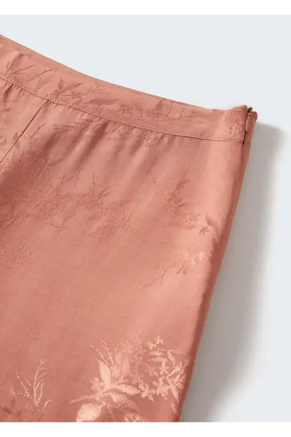 Gul naqshlari bilan keng shim - 5