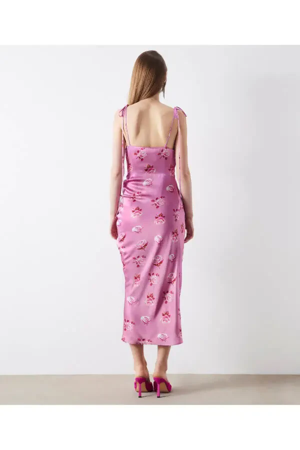 Gul naqshli burmali ko'ylak - 6