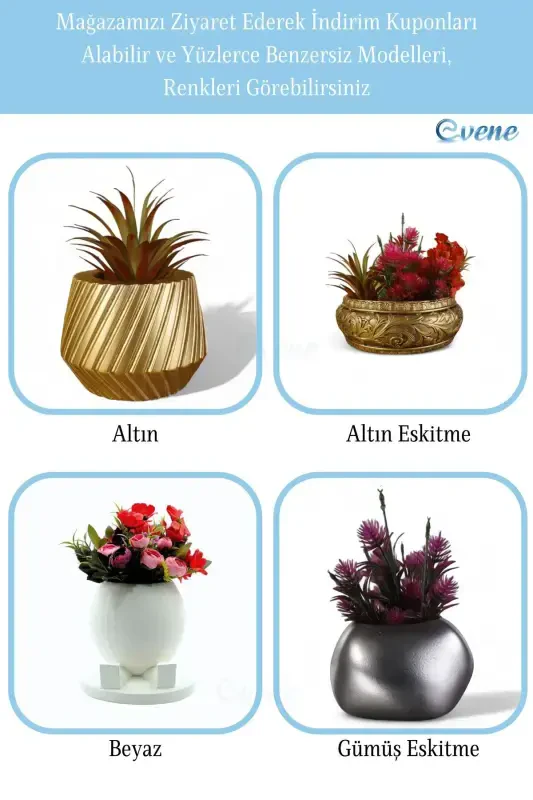 Guldasta Katta Guldasta Gullar Guldastasi Katta Hajmdagi Guldasta Salon Guldastasi Model 5 Oltin Eskitma Guldasta-Oltin Eskitma - 6