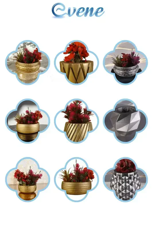 Guldasta Katta Guldasta Gullar Guldastasi Katta Hajmdagi Guldasta Salon Guldastasi Model 5 Oltin Eskitma Guldasta-Oltin Eskitma - 7