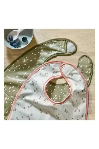 Guldvavare Mama Apron Green-Pink - 3