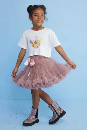 Gülkurusu Kız Çocuk Tütü Etek - Bonita-Gülkuru - LE MABELLE (1)