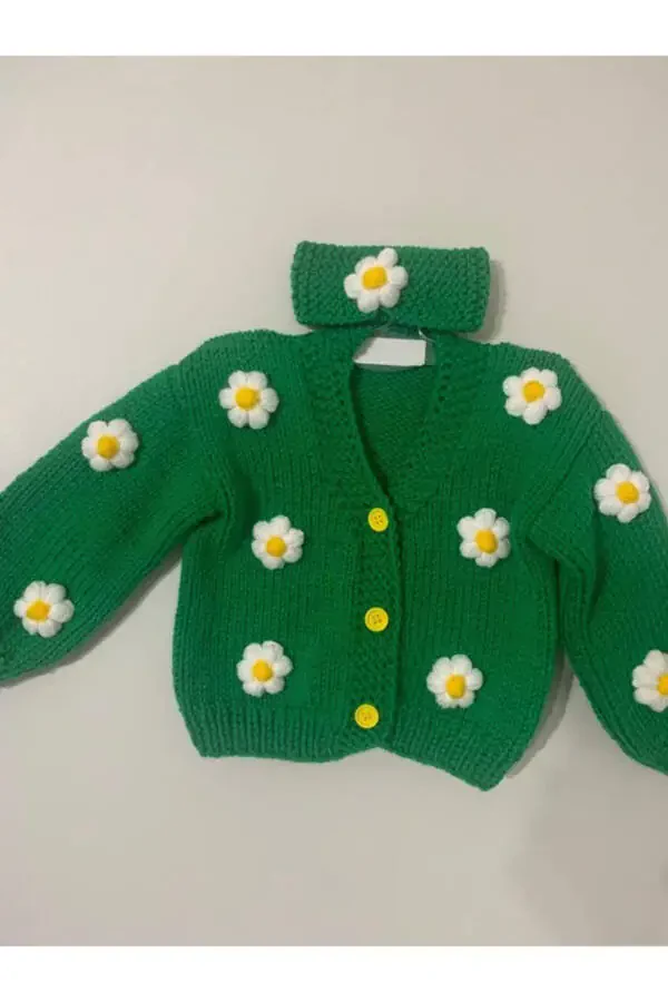 Gullar bilan bolalar ko'ylagi - 1