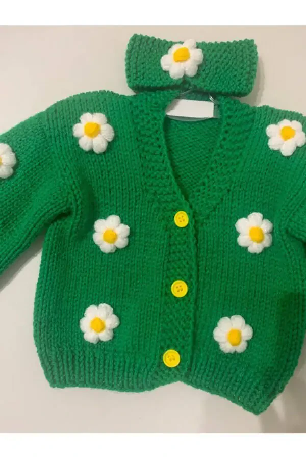 Gullar bilan bolalar ko'ylagi - 3