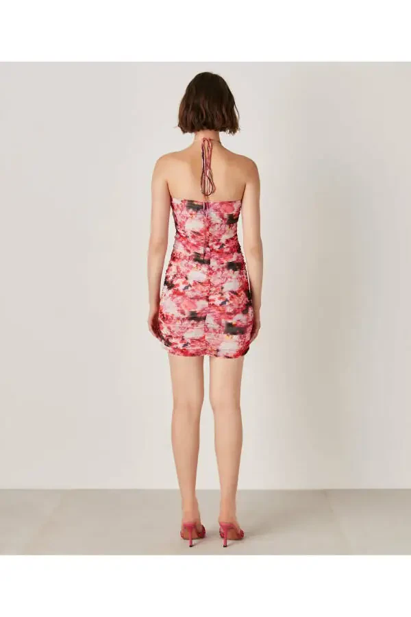 Gullar bosilgan Mini Ko'ylak - 4