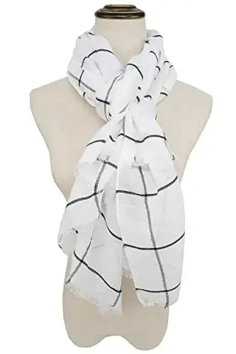 YOUR SMILE Ladies/Women's Lightweight Floral Print/Solid Color mixture Shawl Scarf For Spring Summer season - 3