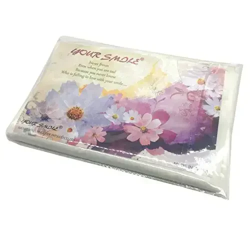 YOUR SMILE Ladies/Women's Lightweight Floral Print/Solid Color mixture Shawl Scarf For Spring Summer season 