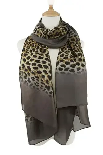 YOUR SMILE Large Mulberry Silk Feeling Long Stain Scarf Lightweight Sunscreen Shawls Wraps for Women - 4