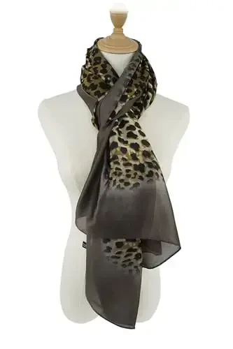 YOUR SMILE Large Mulberry Silk Feeling Long Stain Scarf Lightweight Sunscreen Shawls Wraps for Women - 5