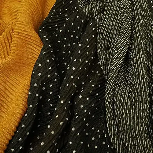 YOUR SMILE Ladies/Women's Lightweight Floral Print/Solid Color mixture Shawl Scarf For Spring Summer season - 4