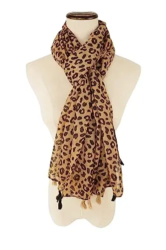 YOUR SMILE Large Boho Scarf for Women Lightweight Floral Printed Scarves Fall Winter Fashion Fringed Shawl wraps - 2